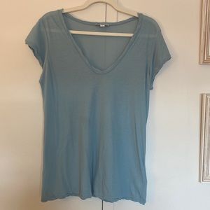 Jame Perse V neck blue Tee